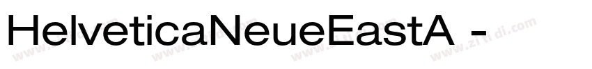 HelveticaNeueEastA 字体转换